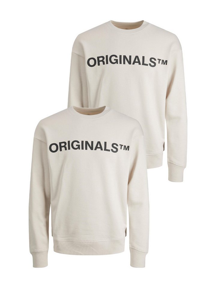 Jack & Jones Sweatshirt 2er-SET Rundhals mit ORIGINALS Print (2-tlg) JORCLEAN SWEAT CREW NECK SN von Jack & Jones