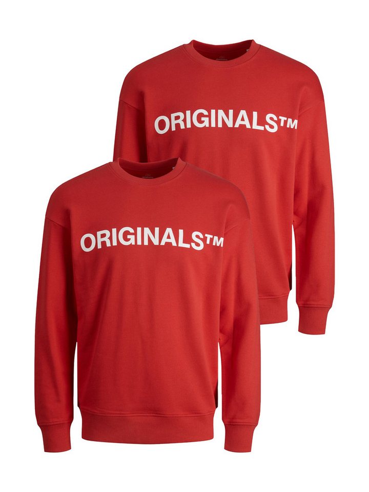 Jack & Jones Sweatshirt 2er-SET Rundhals mit ORIGINALS Print (2-tlg) JORCLEAN SWEAT CREW NECK SN von Jack & Jones