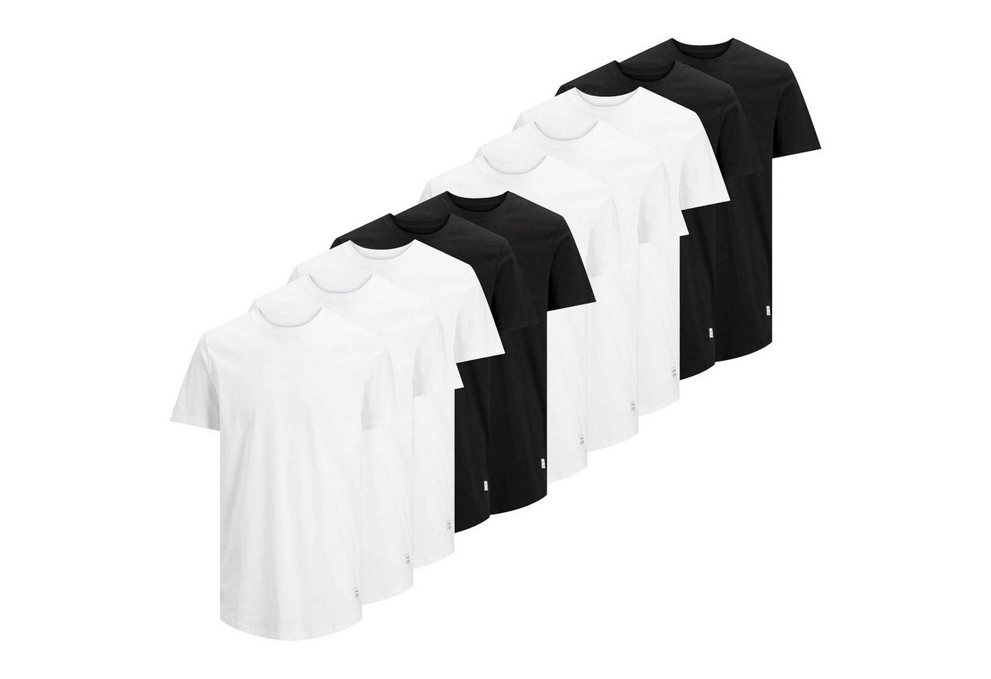 Jack & Jones T-Shirt Herren T-Shirt, 10er Pack - JJENOA, kurzarm von Jack & Jones