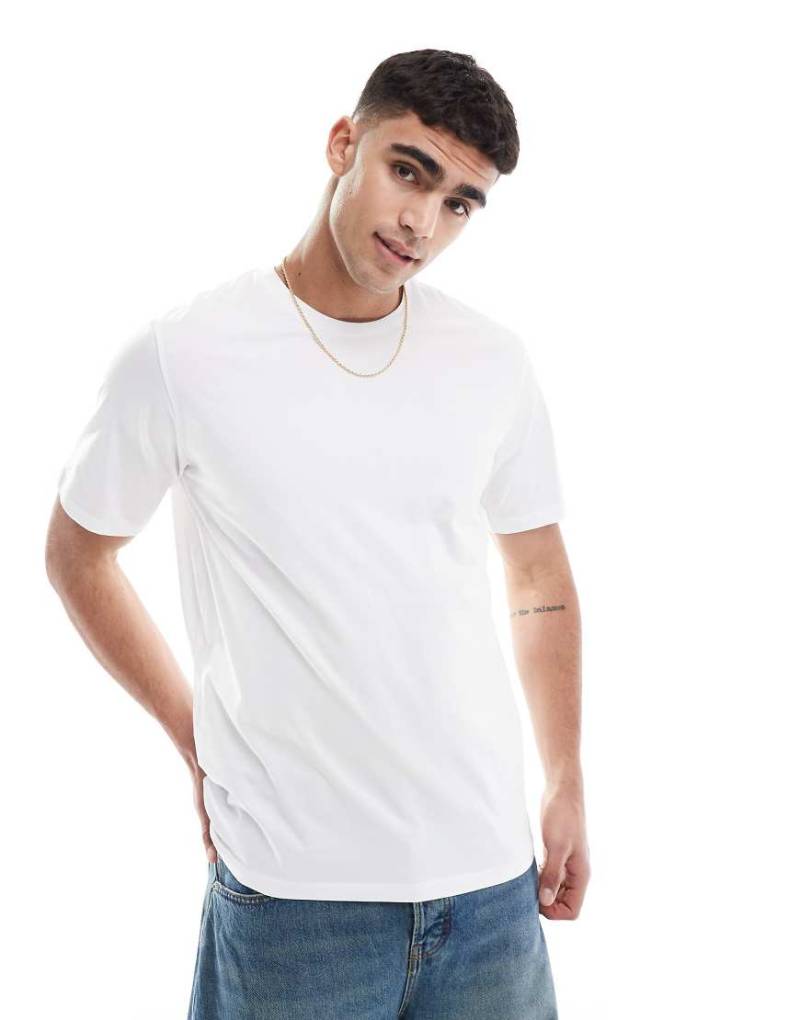 Jack & Jones - T-Shirt aus merzerisiertem Material in Weiß von Jack & Jones