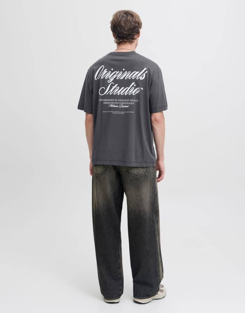 Jack & Jones - T-Shirt in Asphaltgrau von Jack & Jones