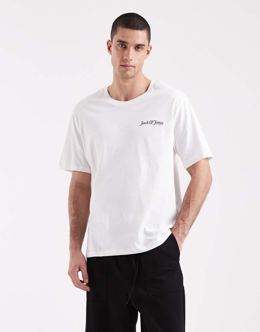 Jack & Jones - T-Shirt in Weiß mit Logo von Jack & Jones