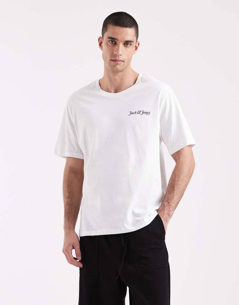 Jack & Jones - T-Shirt in Weiß mit Logo von Jack & Jones