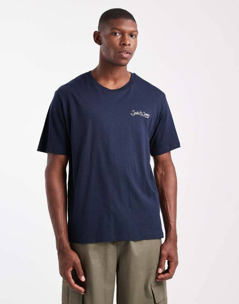 Jack & Jones - T-Shirt mit Logo in Marine-Marineblau von Jack & Jones