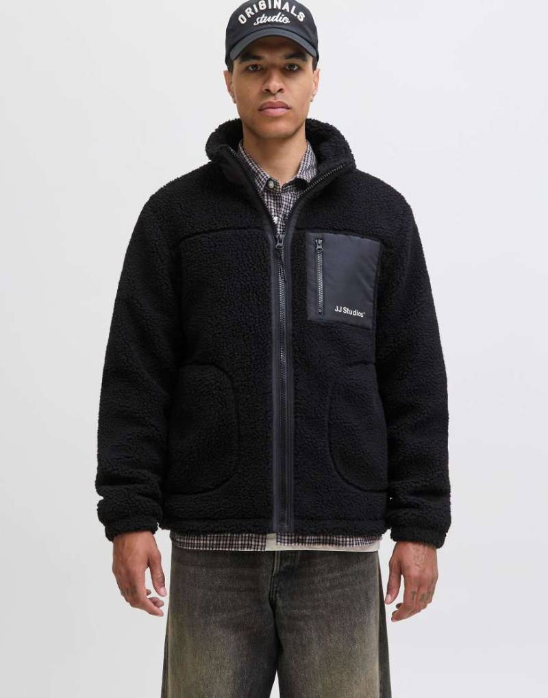 Jack & Jones - Teddy-Jacke in Schwarz von Jack & Jones