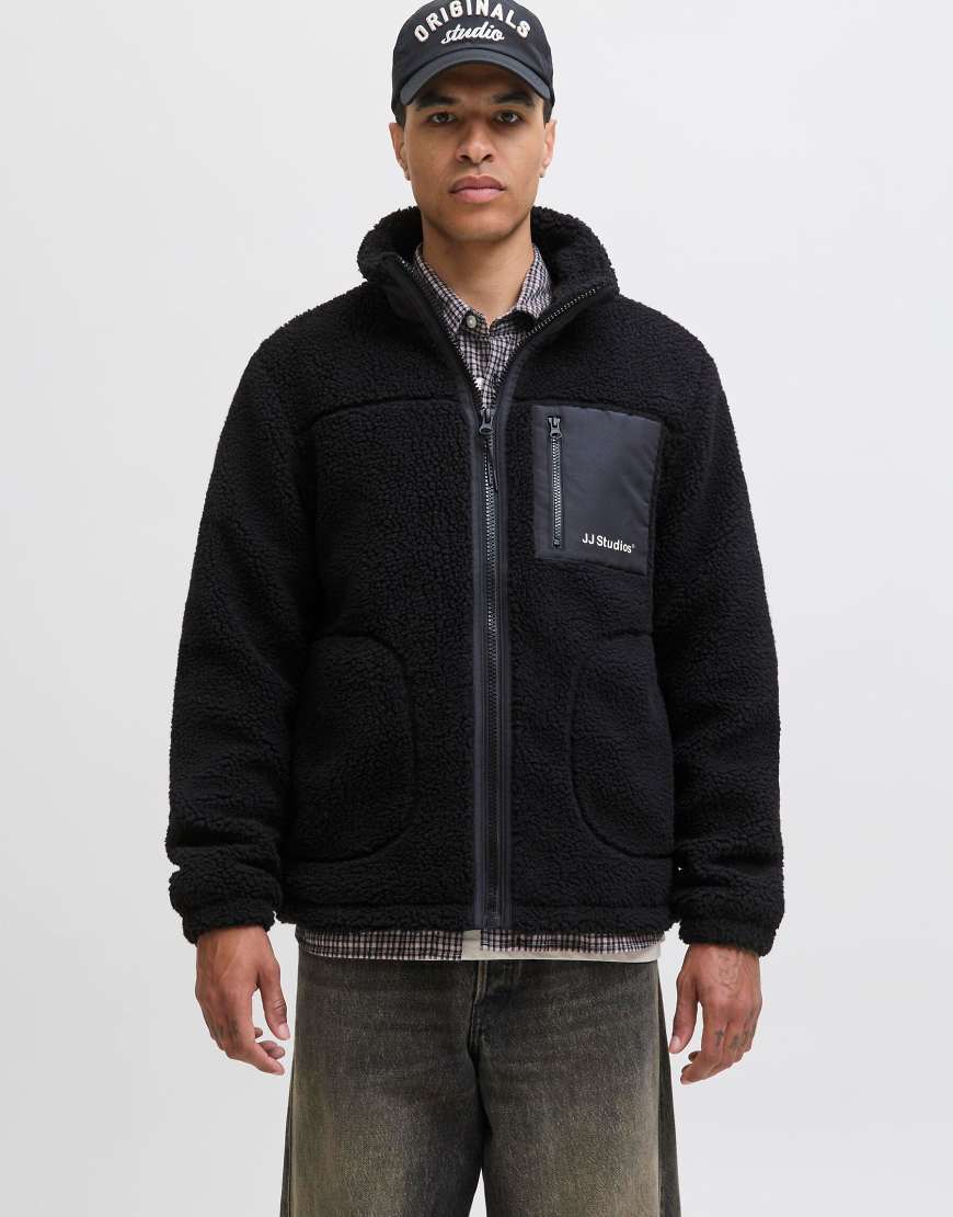Jack & Jones - Teddy-Jacke in Schwarz von Jack & Jones