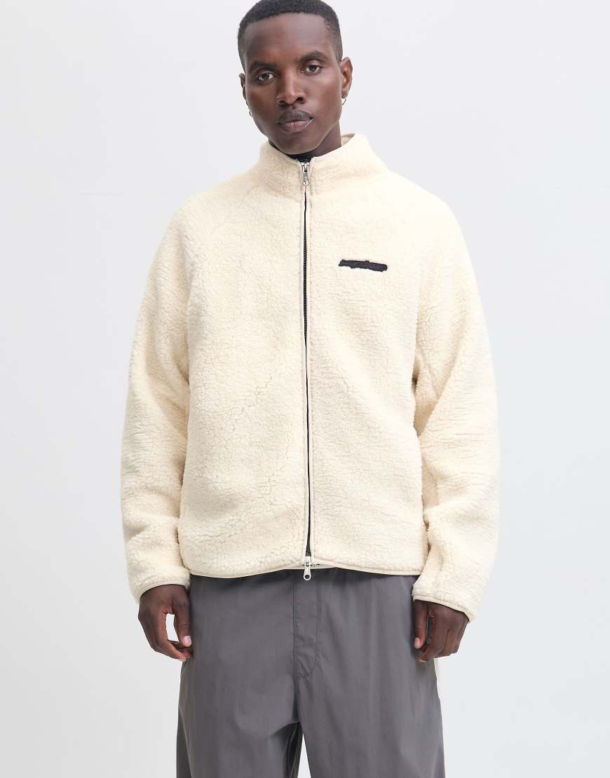 Jack & Jones - Teddyfell-Jacke in der Farbe Mondstrahl-Grau von Jack & Jones