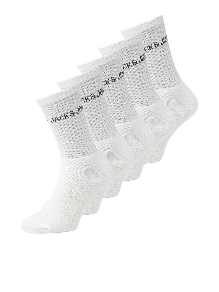 Jack & Jones Tennissocken JACREGEN TENNIS SOCK 5 PACK NOOS (Packung, 5-Paar) mit Stretchanteil von Jack & Jones