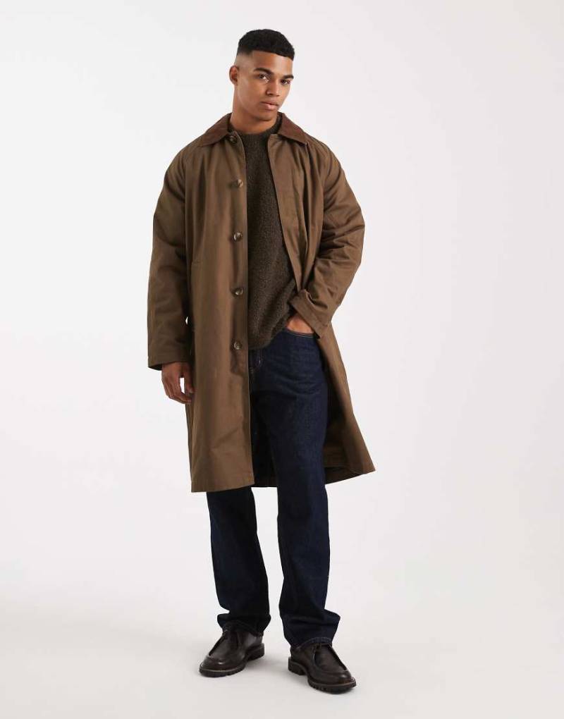 Jack & Jones - Trenchcoat in Khaki-Grün von Jack & Jones