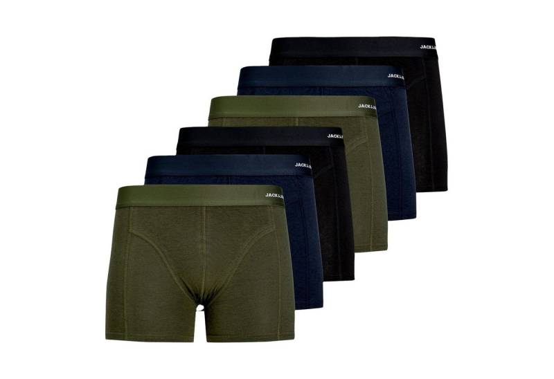 Jack & Jones Trunk 6er Pack JACK & JONES Herren Bamboo Trunks (6-St) mit Markenschriftzug am Bund von Jack & Jones