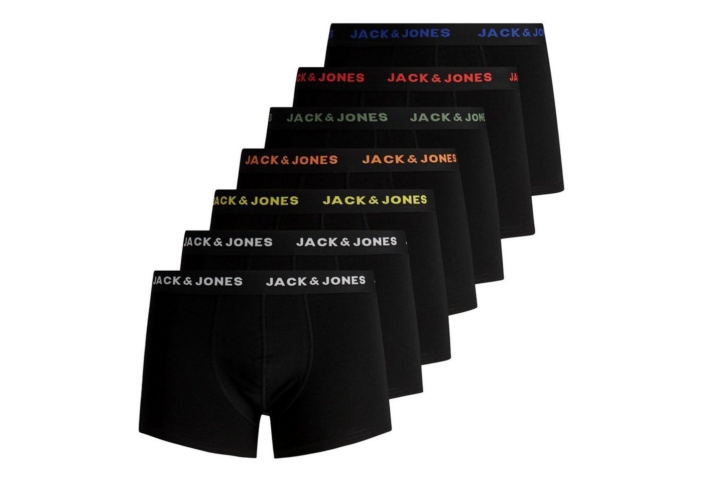 Jack & Jones Trunk 7er Pack JACK & JONES Herren Trunks (7-St) mit umlaufendem Markenschriftzug am Bund von Jack & Jones