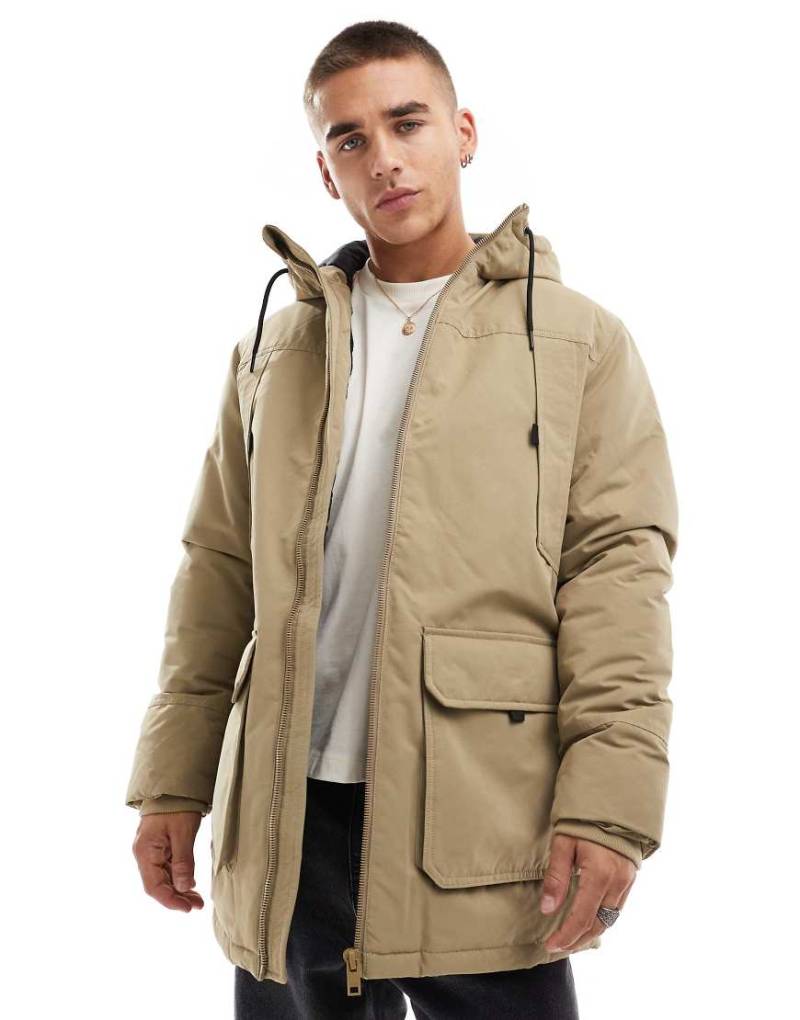 Jack & Jones - Utility-Parka in Beige-Neutral von Jack & Jones
