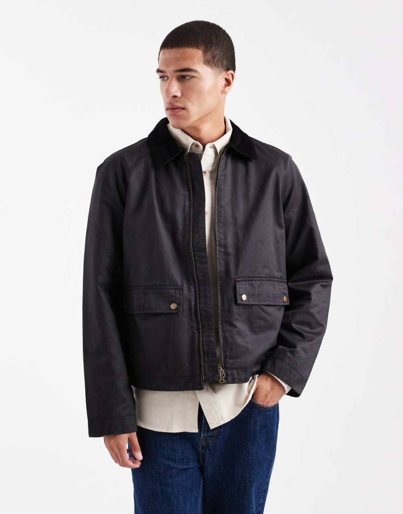 Jack & Jones - Wachsjacke in Schwarz von Jack & Jones