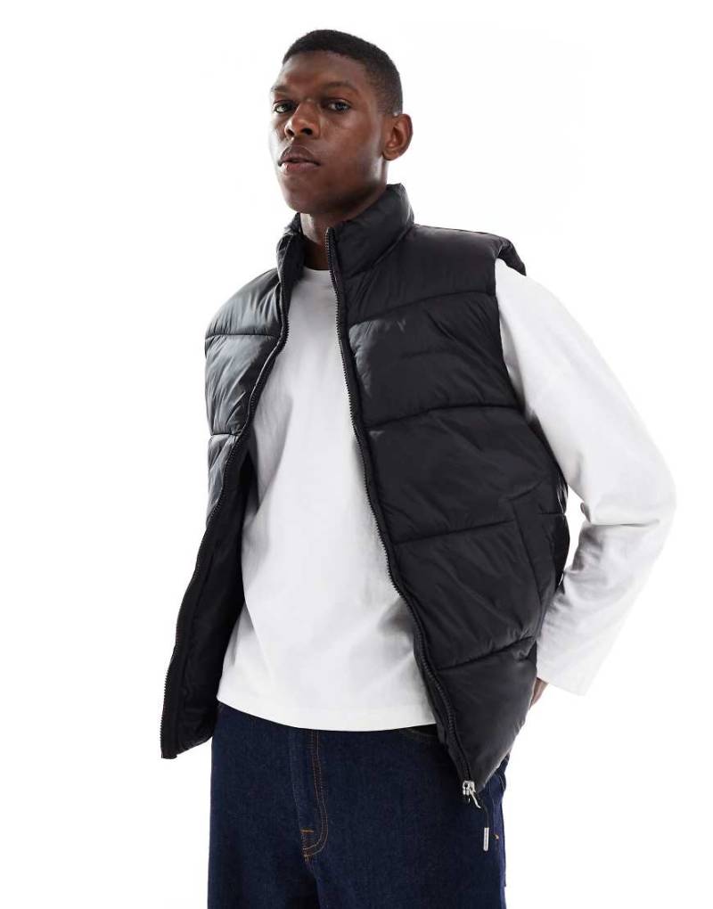 Jack & Jones - Wattierte Weste in Schwarz von Jack & Jones