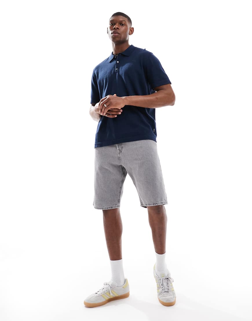 Jack & Jones - Weite Jeans-Shorts in verwaschenem Grau Jack & Jones - Weite Jeans-Shorts in verwaschenem Grau von Jack & Jones