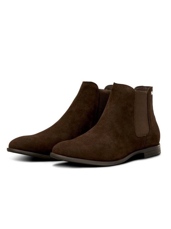 Jack & Jones für Herren Stiefel Schuhe Chelseaboots Schlupfboot ungefüttert in Wildlederoptik von Jack & Jones