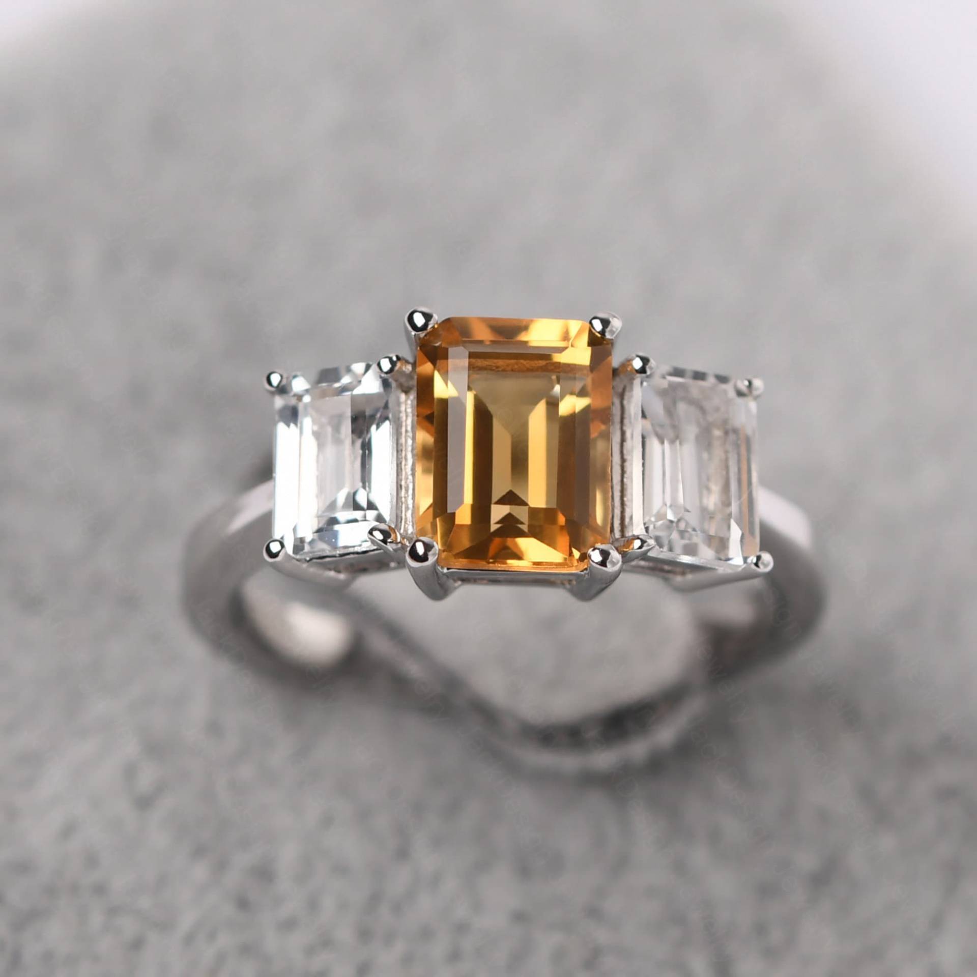 Citrin Drei Stein Cocktail Ring Sterling Silber November Birthstone Mütter Citrin Drei Stein Cocktail Ring Sterling Silber November Birthstone Mütter von JackDesignJewelry