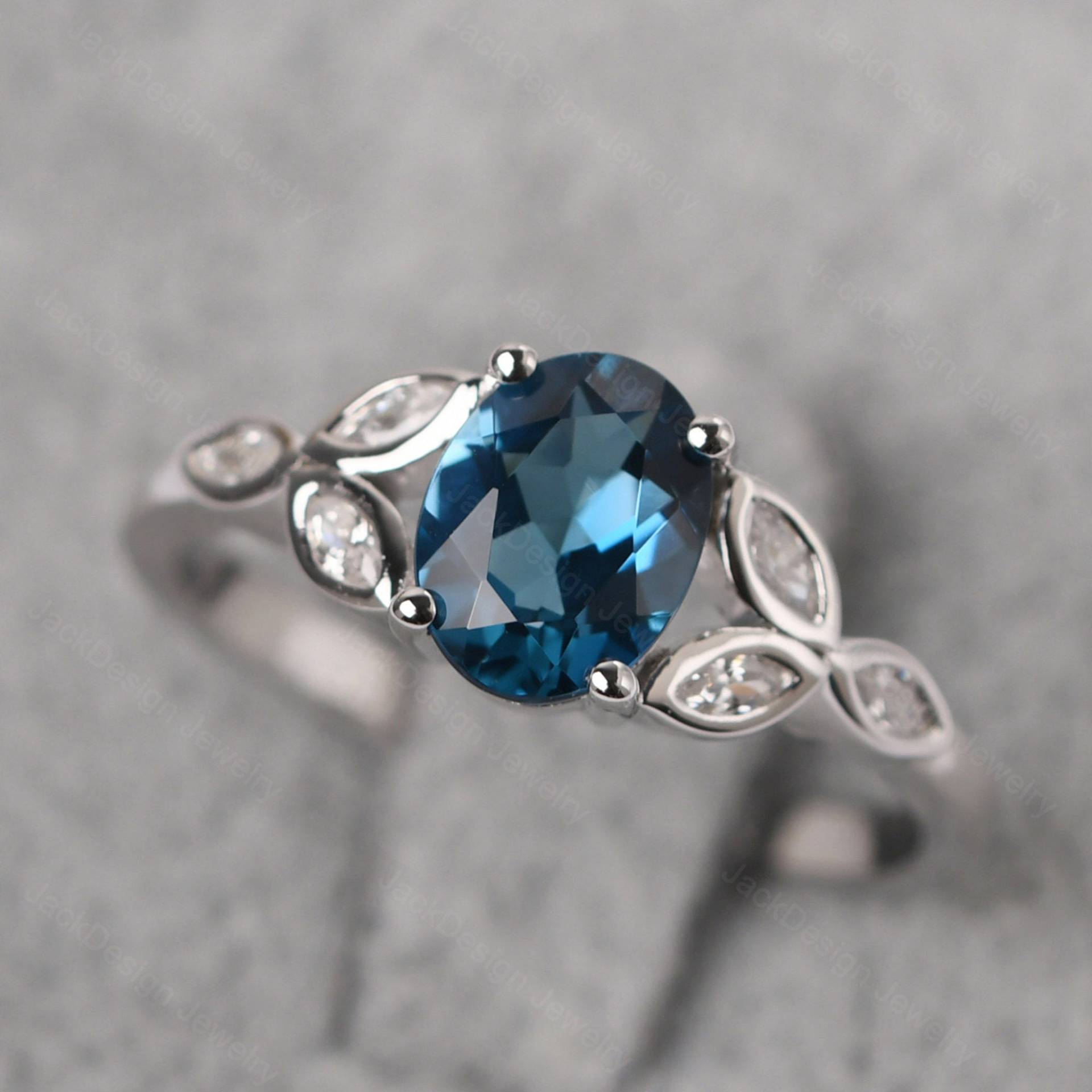 Echter Londoner Blautopas Vorschlag Ring Spaltschaft Blatt Ehering November Geburtsstein Echter Londoner Blautopas Vorschlag Ring Spaltschaft Blatt Ehering November Geburtsstein von JackDesignJewelry