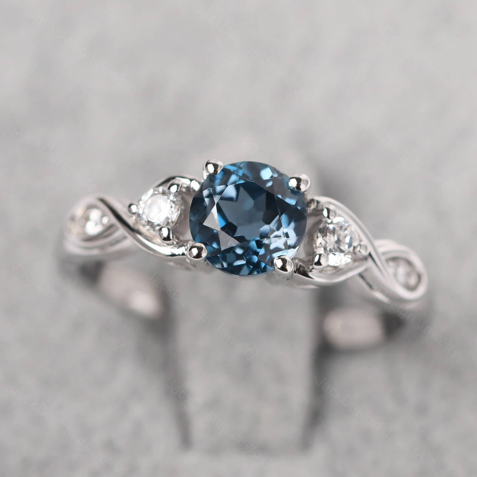 Zarte London Blue Topas Unendlichkeit Verlobungsring Sterling Silber Rundschliff Twist Ring November Geburtsstein Zarte London Blue Topas Unendlichkeit Verlobungsring Sterling Silber Rundschliff Twist Ring November Geburtsstein von JackDesignJewelry
