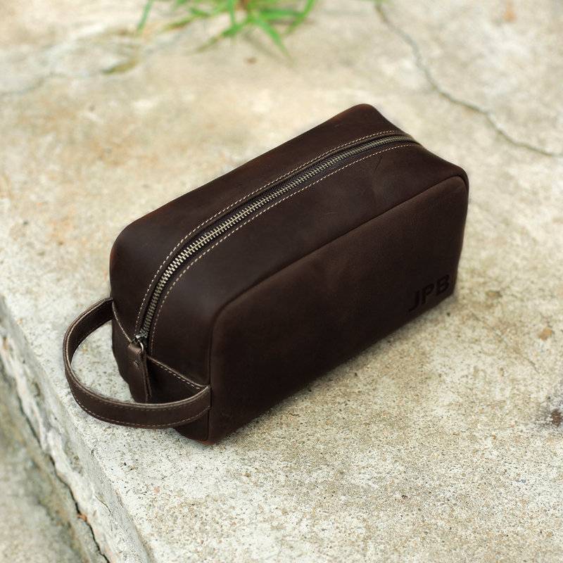 Bräutigam Geschenk Personalisiert Leder Dopp Kit Kulturbeutel Rasierset Hochzeit Geschenkideen Weihnachten von JackLeatherStudio