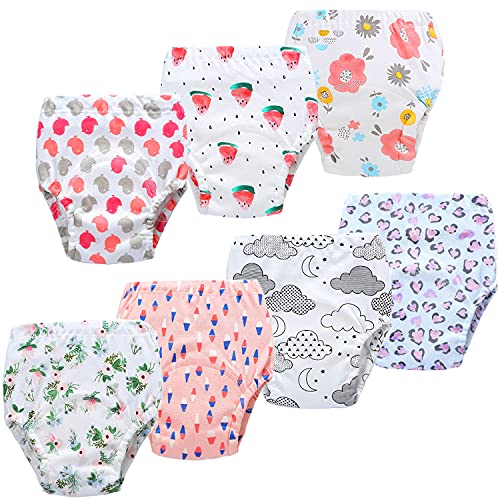JackLoveBriefs Baby Kleinkind Töpfchen Unterwäsche Töpfchen Trainingshose (1 bis 6 Jahre， 7 Stück, Farbe: G-1 , Gr.110 von JackLoveBriefs