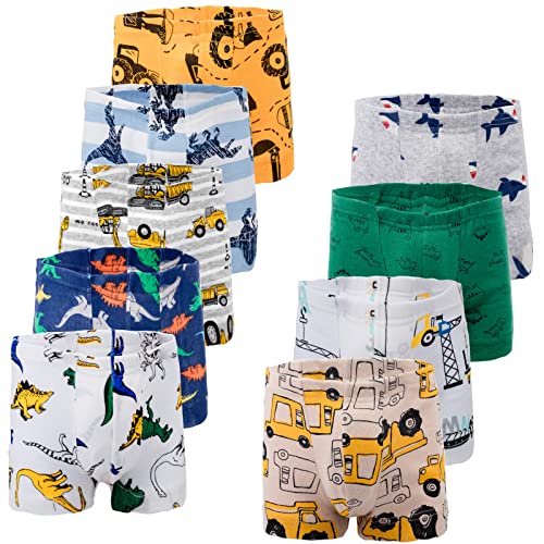 JackLoveBriefs Jungen Boxer Unterhose Baumwolle Kinder Unterwäsche (4-5 Jahre，Packung mit 9 Stück) A6, Gr. 120 von JackLoveBriefs