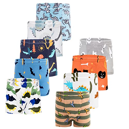 JackLoveBriefs Jungen Boxer Unterhose Baumwolle Kinder Unterwäsche (8-9 Jahre，Packung mit 9 Stück) A6, Gr. 140 von JackLoveBriefs