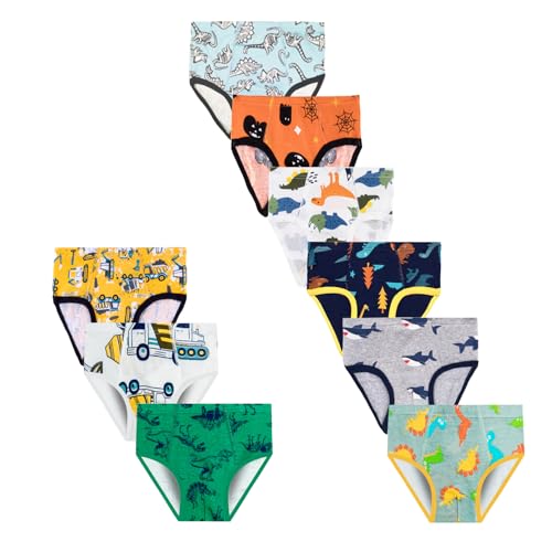 JackLoveBriefs Jungen Slips Baumwolle Unterwäsche(6-7 Jahre, 9 Stück, Mehrfarbig,Gr.130) von JackLoveBriefs