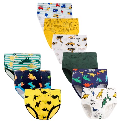 JackLoveBriefs Jungen Slips Baumwolle Unterwäsche(2-3 Jahre, 9 Stück, Mehrfarbig,Gr.100) von JackLoveBriefs