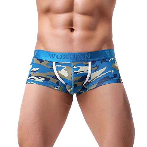 JackRuler Herren Hipster Camouflage Druck Boxershorts Unterwäsche Unterhosen Männer Retroshorts, Panties Boxer Brief Sportswear Unterhose Sexy Dessous Hose Kurz Unterhose Sportswear Sport Slip von JackRuler