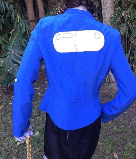 Blaue Kaneda Jacke Unikat Moto Blazer Party Akria Anime Akira Coole Motorradjacke von JackedByJill