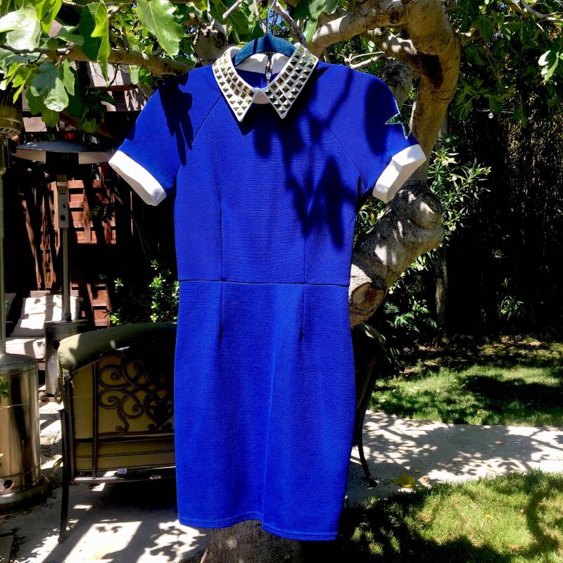 xs/S Blaues Kragenkleid Mit Nieten xs/S Blaues Kragenkleid Mit Nieten von JackedByJill