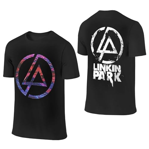 Jackgaberd L$in*k$in Baumwoll-T-Shirt Pa$rk Herren-T-Shirt, kurzärmelig, Bluse, T-Shirt für Herren, Rundhalsausschnitt, Logo, bedruckt, Sommer-Fans, Kleidung, Pullover, Top, 15, L Jackgaberd L$in*k$in Baumwoll-T-Shirt Pa$rk Herren-T-Shirt, kurzärmelig, Bluse, T-Shirt für Herren, Rundhalsausschnitt, Logo, bedruckt, Sommer-Fans, Kleidung, Pullover, Top, 15, L von Jackgaberd