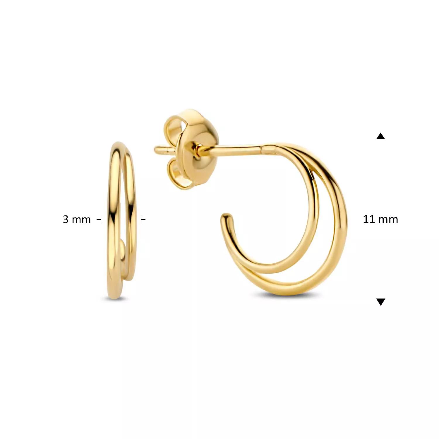 Jackie Gold Ohrringe - Jackie Twin Earrings - Gr. unisize - in Gold - für Damen von Jackie Gold