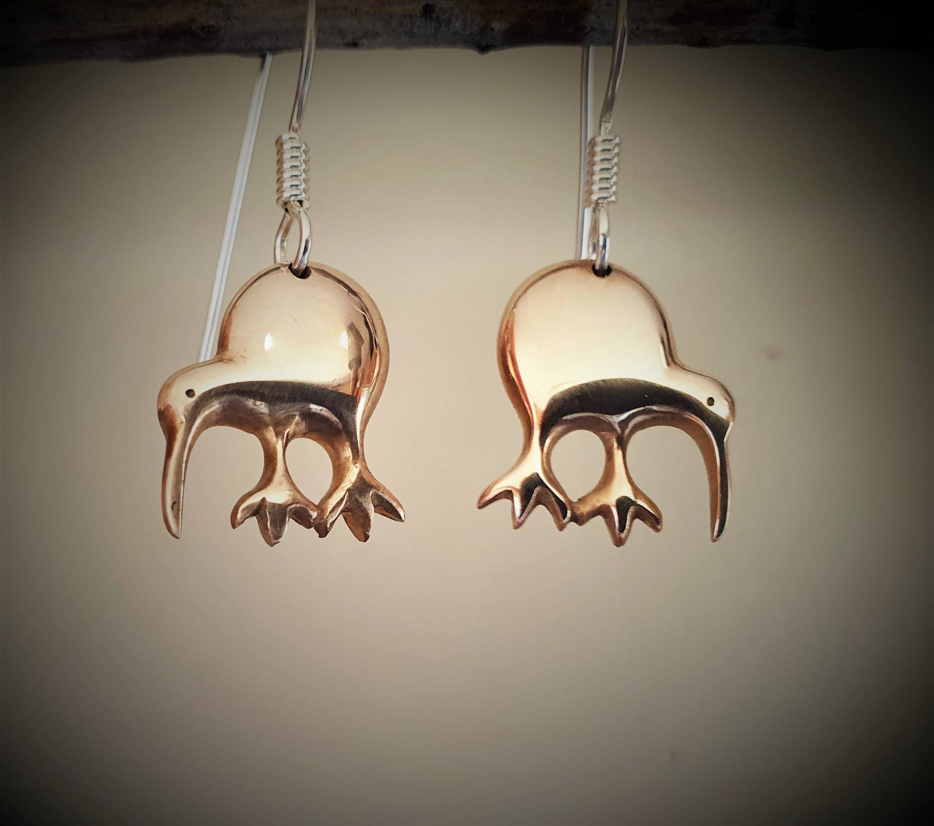 Neuseeland Kiwi Ohrringe in Massiver Bronze Neuseeland Kiwi Ohrringe in Massiver Bronze von JackieTump