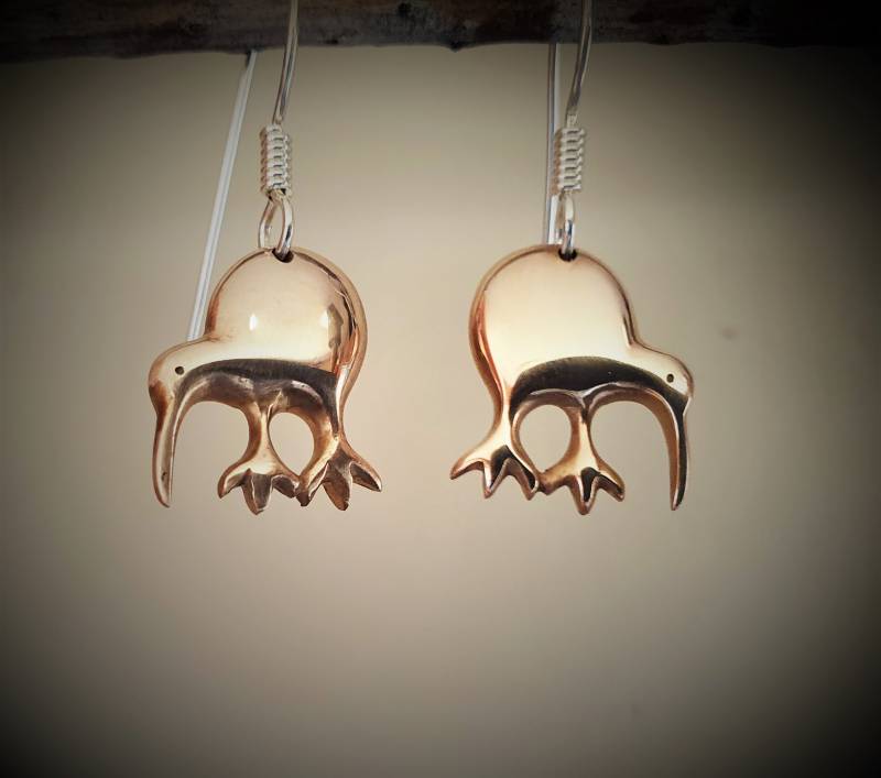 Neuseeland Kiwi Ohrringe in Massiver Bronze Neuseeland Kiwi Ohrringe in Massiver Bronze von JackieTump