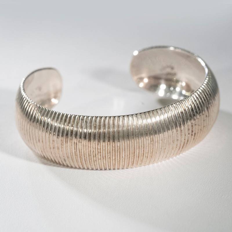 Fabelhafte Mexiko Unisex Southwestern Offene Manschetten Geripptes Muster Armband Massiv Sterling Silber Vintage Nachlass Geburtstag Geschenk Für von JacksGemsByMenashe