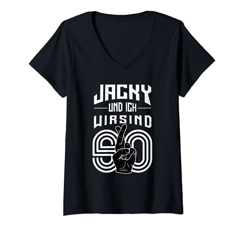Damen Jacky und ich wir sind so - Whiskey T-Shirt mit V-Ausschnitt Damen Jacky und ich wir sind so - Whiskey T-Shirt mit V-Ausschnitt von Jacky Und Ich Wir Sind So
