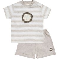 JACKY T-Shirt +Shorts LITTL LION ringel/beige-melange von Jacky