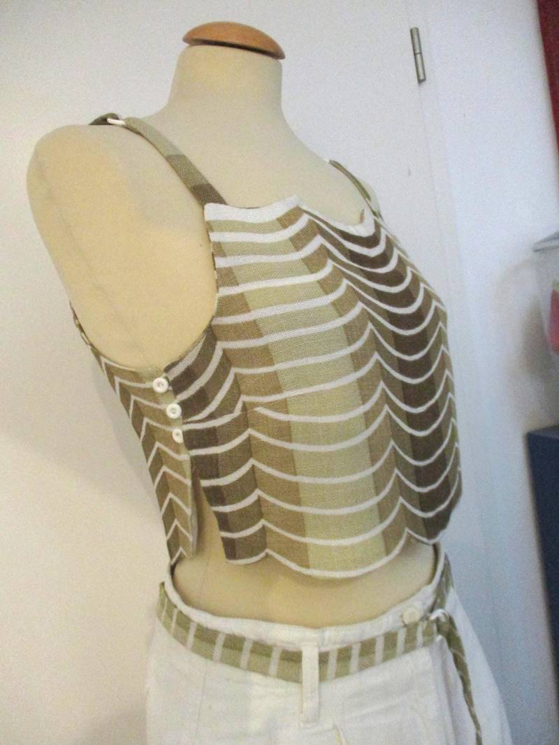 Trägertop, Reines Leinen, Grösse " S von JackyChatty