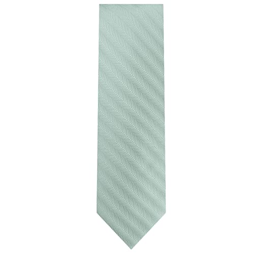 Jacob Alexander Herren-Krawatte aus Seide, einfarbig, 6,5 cm breit, Chevron-Krawatte, Salbei Mist, Einheitsgröße von Jacob Alexander