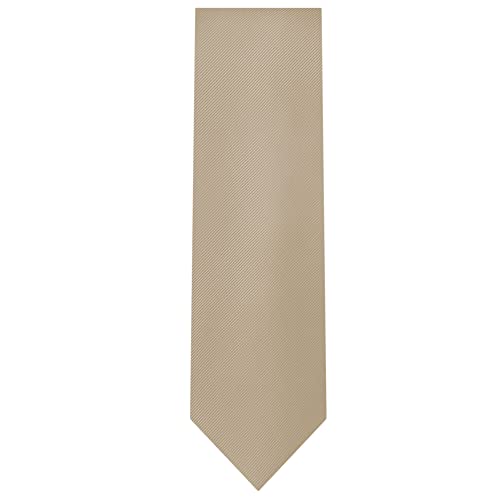 Jacob Alexander Herren-Krawatte aus Seide, einfarbig, 6,5 cm breit, schmale Größe, Biscotti, Einheitsgröße von Jacob Alexander