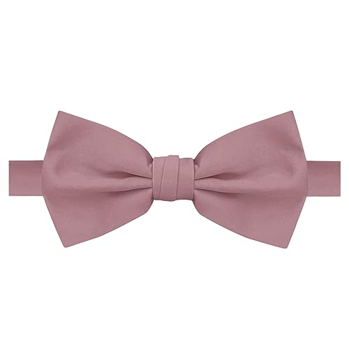 Jacob Alexander Men's Pre-Tied Bow Tie Adjustable Banded Bow Tie Classic Solid Color for Formal Events Wedding Business - Dusty Rose Jacob Alexander Men's Pre-Tied Bow Tie Adjustable Banded Bow Tie Classic Solid Color for Formal Events Wedding Business - Dusty Rose von Jacob Alexander