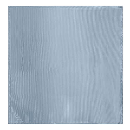 Jacob Alexander Men's Silk Solid Color Pocket Square Handkerchief Hanky - Dusty Blue von Jacob Alexander