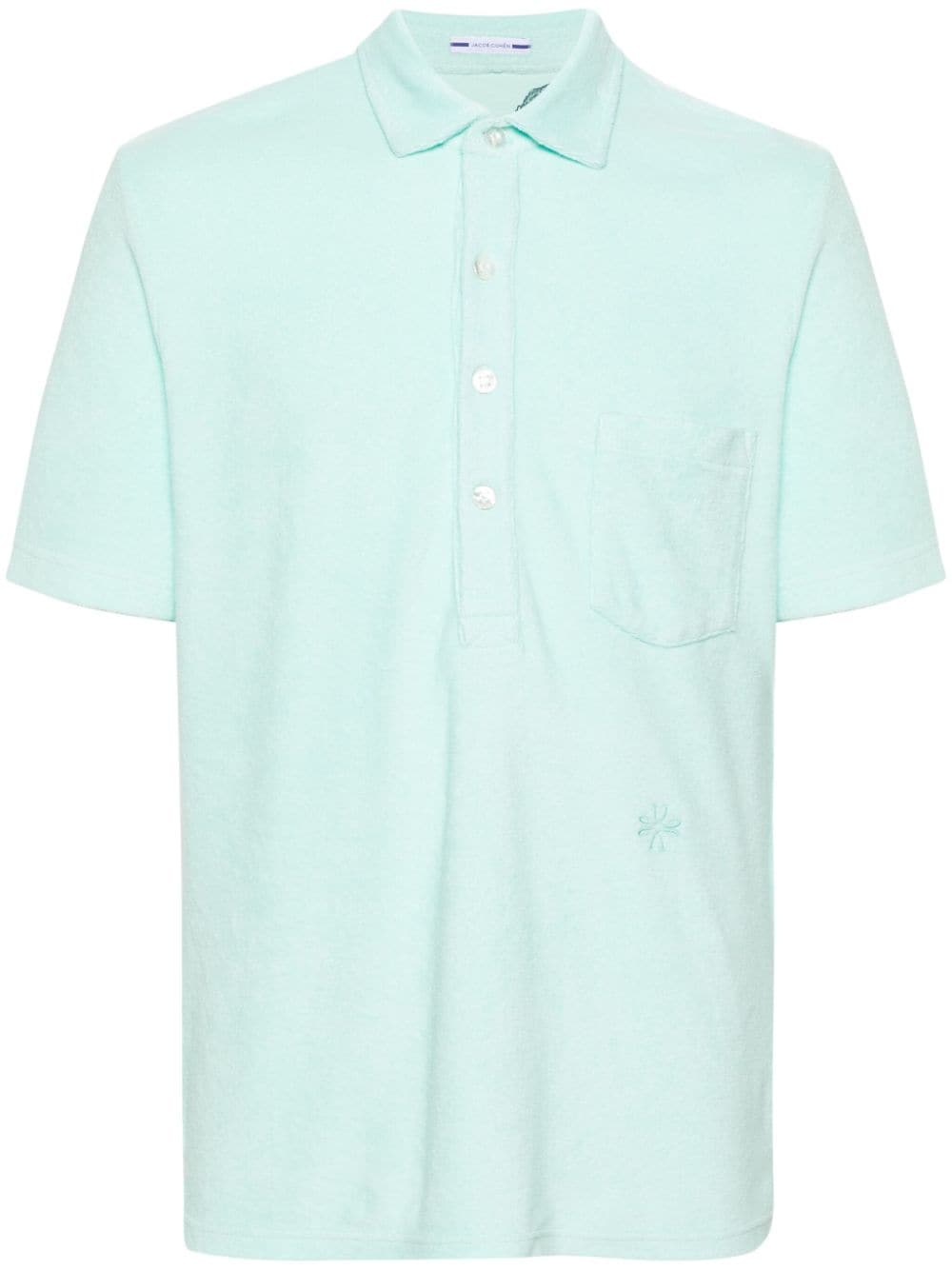 Jacob Cohën Frottee-Poloshirt mit Logo-Stickerei - Blau von Jacob Cohën