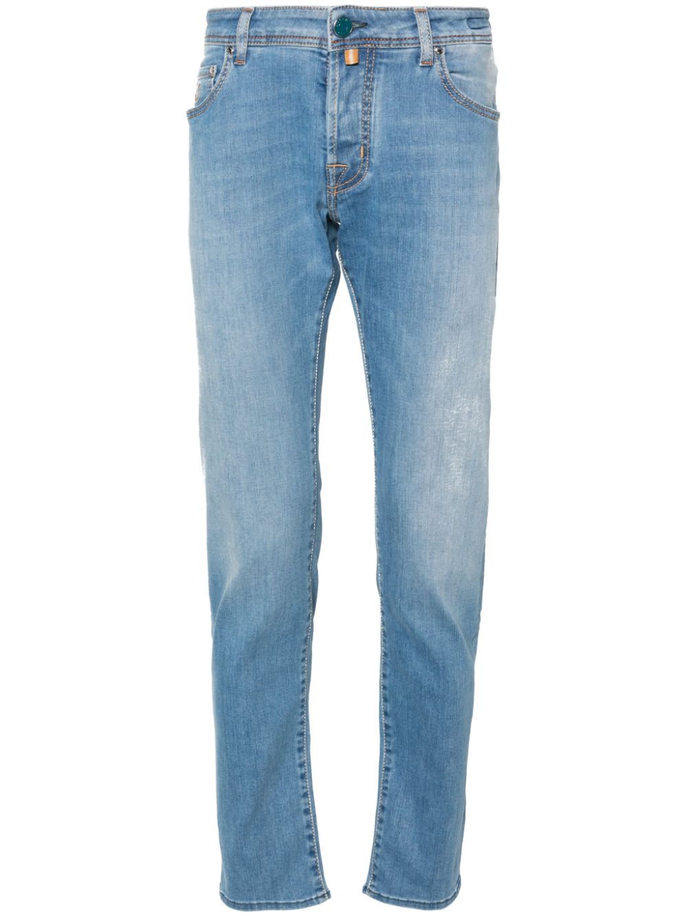 Jacob Cohën Halbhohe Nick Slim-Fit-Hose - Blau von Jacob Cohën