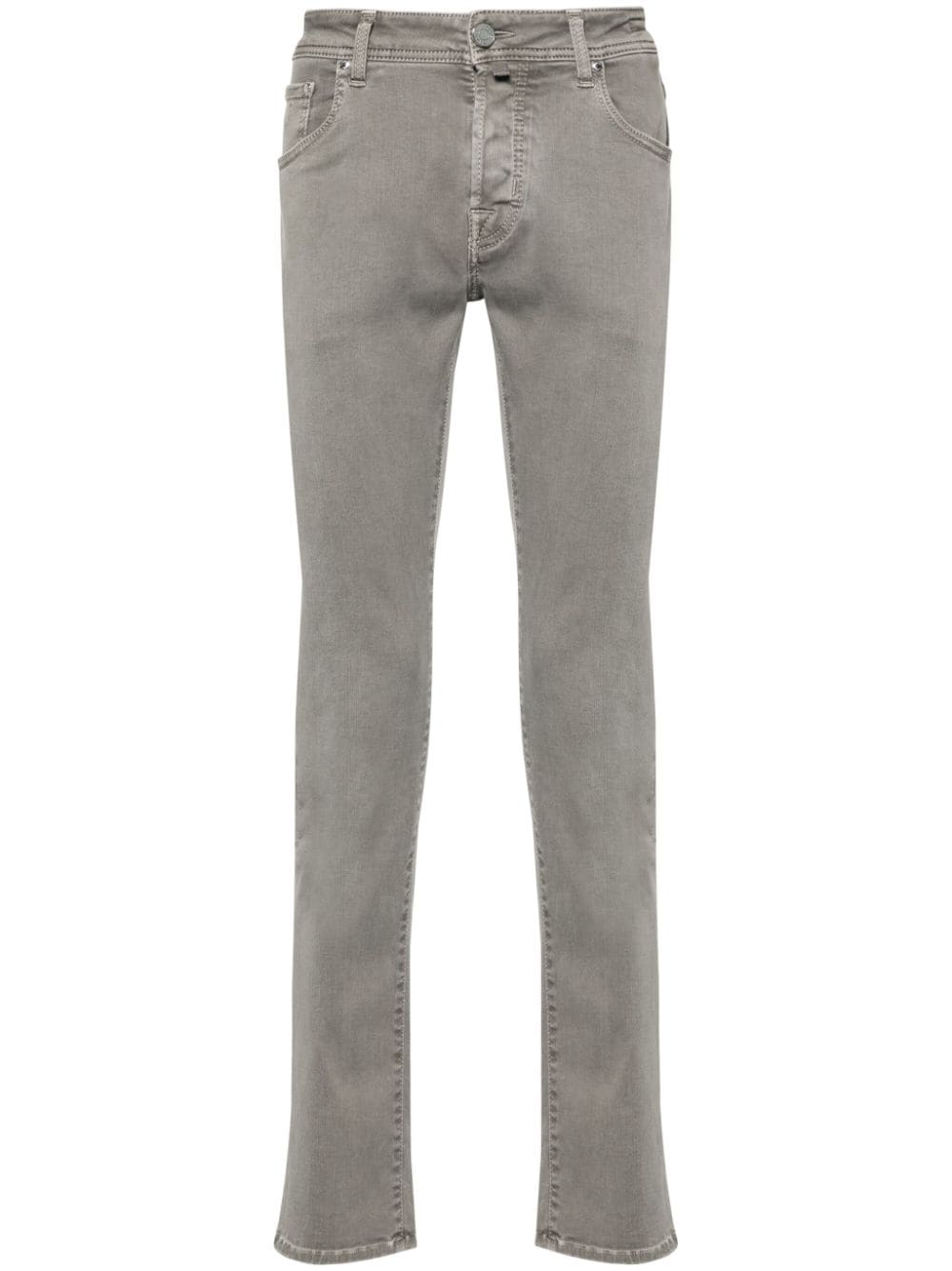 Jacob Cohën Halbhohe Nick Slim-Fit-Jeans - Grau von Jacob Cohën