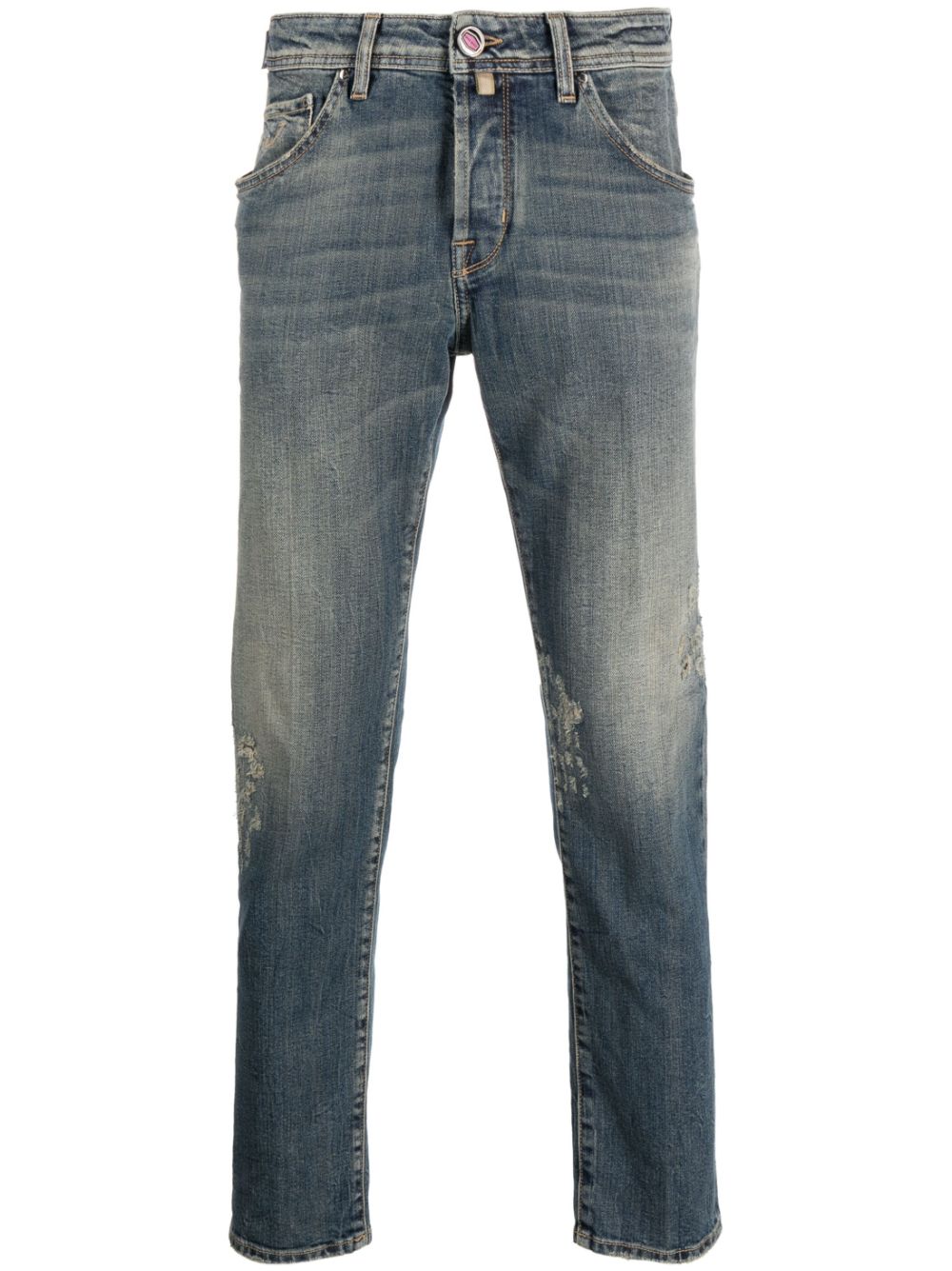 Jacob Cohën Halbhohe Slim-Fit-Jeans - Blau von Jacob Cohën