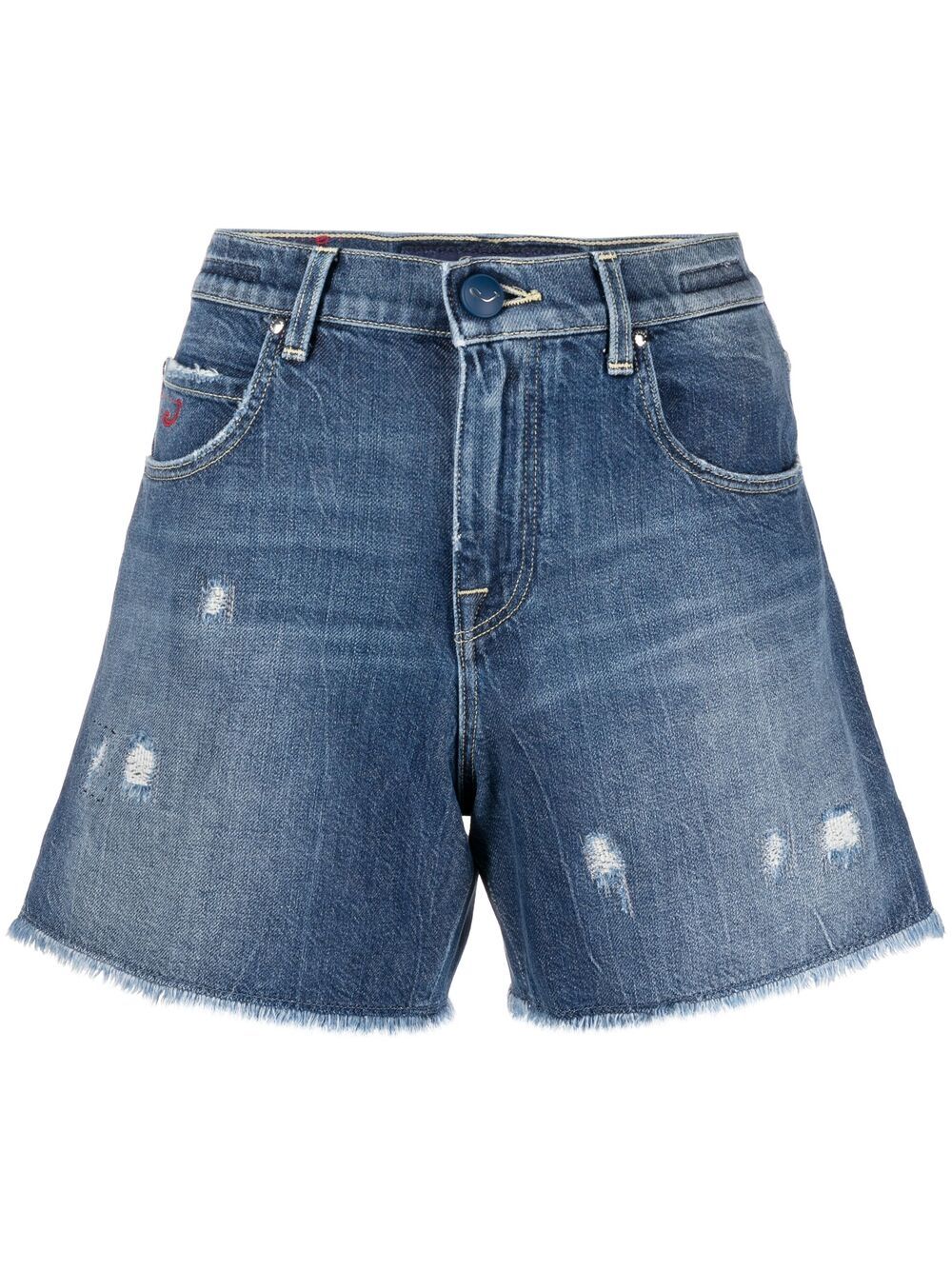 Jacob Cohën Jeans-Shorts im Distressed-Look - Blau von Jacob Cohën