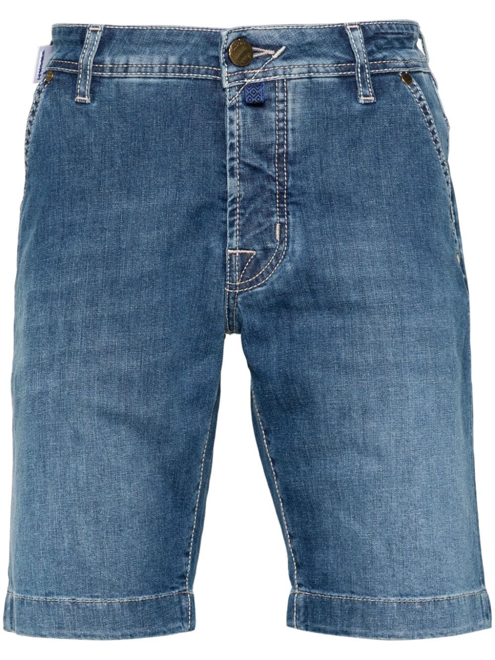 Jacob Cohën Jeans-Shorts mit Logo-Patch - Blau von Jacob Cohën